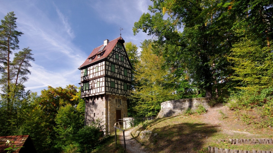 © Unifok Jena e.V., TTV, Foto: Günther Kühnl Blick auf den Herzogstuhl in der Jagdanlage Rieseneck - Ausflüge im Thüringer Saaleland © Unifok Jena e.V., TTV, Foto: Günther Kühnl