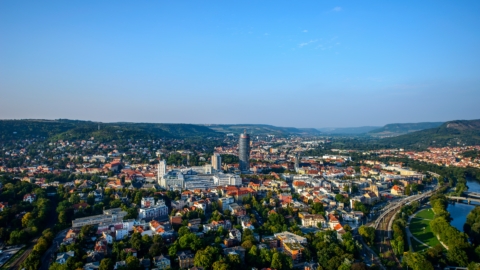 Tagungsstandort Jena - Reportage des German Convention Bureau Stadtansicht Jena © JenaKultur, Foto: Christian Häcker