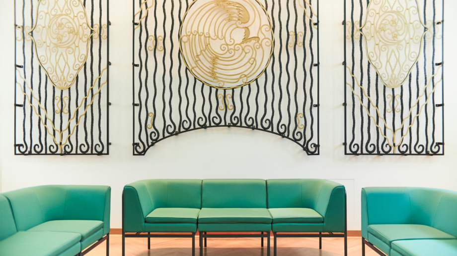 © JenaKultur_JBC, Foto: Karoline Krampitz Schaeffersaal um Volkshaus Jena mit Detail Orgelgitter